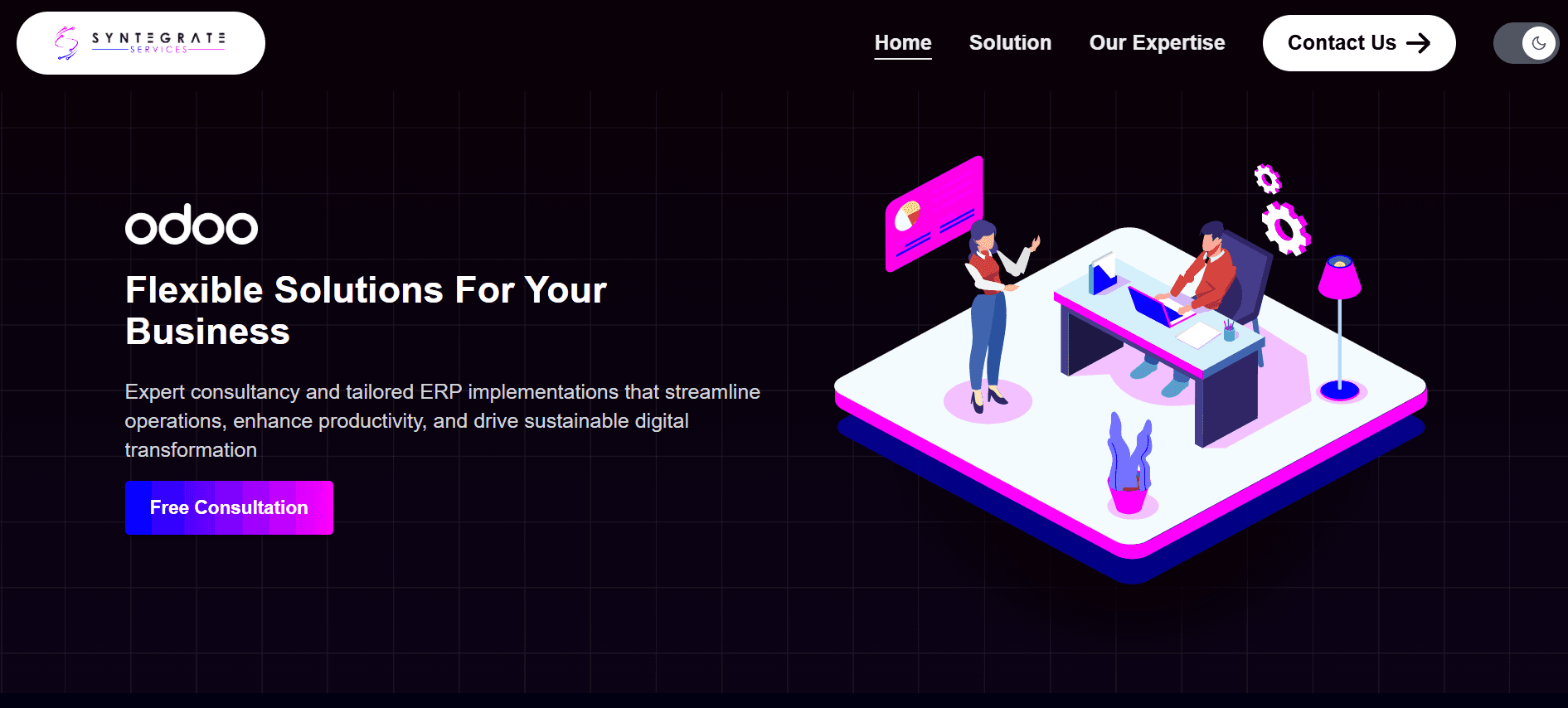 Syntegrate Services Website